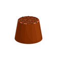 milk chocolate candy isolated cocoa dessert icon vector image vector image