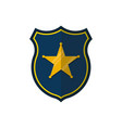 police badge flat design vector image