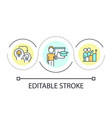 sharing expertise and knowledge loop concept icon vector image vector image