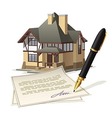 paperwork at home vector image vector image