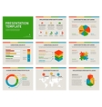 set of presentation template 3d infographic vector image