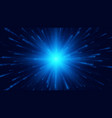 blue star high speed abstract explosion background vector image vector image