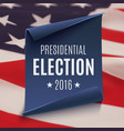 presidential election 2016 background vector image vector image