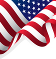 waving american flag vector image