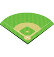 baseball field vector image
