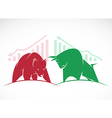 bears and bulls vector image vector image