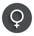 female sign icon woman sex button vector image