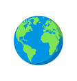 flat planet earth icon vector image