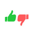like and dislike icons thumbs up down vector image