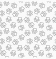 outine dog paw print seamless pattern vector image vector image