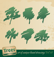trees vector image vector image