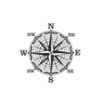 vintage compass symbol and sign vector image vector image