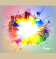 an explosion of colors rainbow abstract eps10 vector image