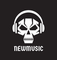 new music - logo template concept vector image