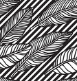 simple seamless tropical jungle floral pattern vector image