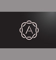 a alphabet letter logo for business and company vector image