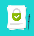confidential private locked access to information vector image