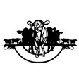 farm life stencil - silhouettes for cricut vector image vector image