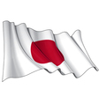 japan flag vector image