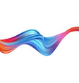 modern colorful flow poster wave liquid shape vector image vector image