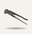 monochrome wrench sign vector image