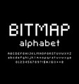 pixel font vector image