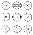 vintage tailor shop badges vector image