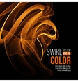 abstract orange swirl background vector image vector image
