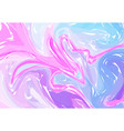 pink and blue marbled artwork ebru texture exotic vector image
