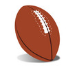 brown rugby ball vector image
