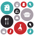 icons for food vector image