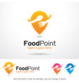 food point write brand vector image