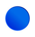 blue 3d huge dot on white background vector image vector image