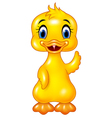 Cute baby duck cartoon Royalty Free Vector Image