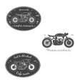 big set of vintage motorcycle labels vector image vector image