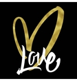 love calligraphy lettering vector image