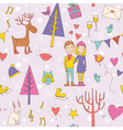 pattern valentines day vector image vector image