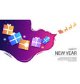 background template website new year gifts banner vector image vector image