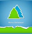 background with christmas tree vector image vector image