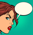 a woman scorn emotion vector image