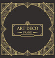 art deco border and frame 32 vector image vector image