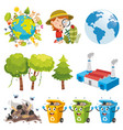 environment elements vector image vector image