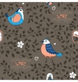 birds and twigs background vector image vector image