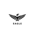 eagl wings design logo vector image