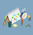 3d isometric flat conceptual vector image