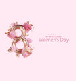 8 march banner background design template vector image vector image