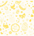 seamless pattern of easter symbols vector image