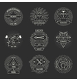 blacksmith and forging logo or emblem vintage vector image