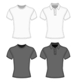 mens t-shirt and polo-shirt vector image vector image