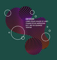 organic forms with dynamic waves and lines vector image